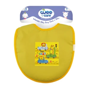 پیش بند کودک وی کر طرح Fun Cars مدل Free Size ضدآب حوله ای قابل شستشو -(Wee Care-A805)
