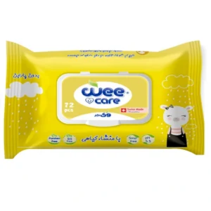 دستمال مرطوب کودک وی کر حاوی عصاره عسل و روغن آرگان – 72برگی