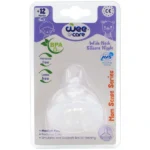 سرشیشه وی کر مدل MomSense دهانه عریض سایز +12ماه (Wee Care-N516)