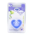 پستانک تمام سیلیکونی سرگرد وی کر مدل تازه متولدین New Born طرح قلب – (Wee Care-P130)