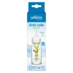شیشه شیر 120 میل آپشن پلاس آنتی کولیک پیرکس طرح خروس دکتر براون - تصویر 2