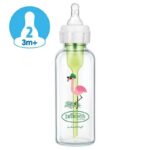 شیشه شیر 250 میل آپشن پلاس آنتی کولیک پیرکس طرح فلامینگو دکتر براون - تصویر 3