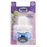 پستانک ارتودنسی وی کر مدل بادامی شفاف دربدار Comfort سایز 0-3ماه – (Wee Care-P142)