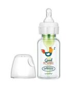 شیشه شیر 120 میل آپشن پلاس آنتی کولیک پیرکس طرح خروس دکتر براون